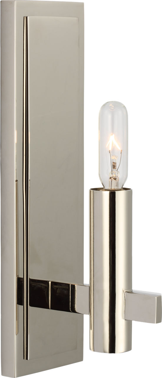 Sonnet Petite Single Sconce | Polished Nickel