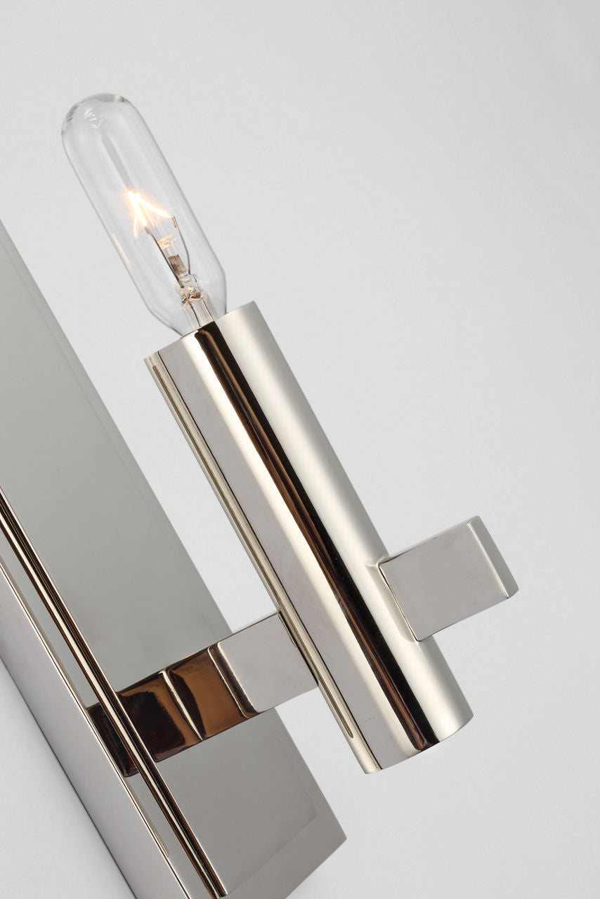 Sonnet Petite Single Sconce | Polished Nickel