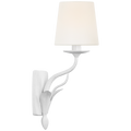 Amalfi 15" Sconce | Plaster White | Linen Shade