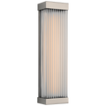 Vance 14" Sconce | Polished Nickel | Clear Glass Rods