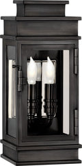 Linear Mini Wall Lantern | Bronze | Clear Glass