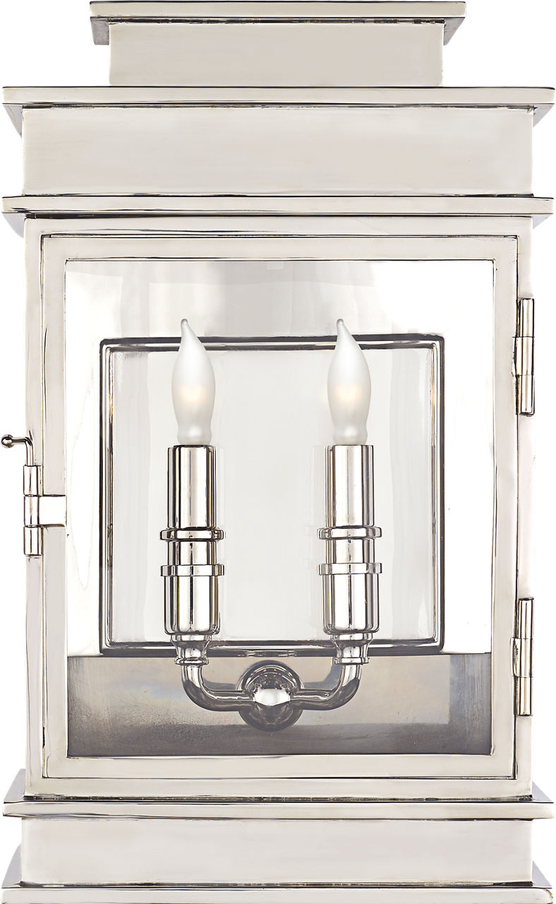 Linear Lantern Short | Polished Nickel