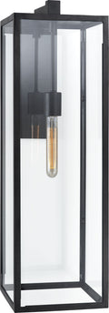 Fresno Long Wall Sconce | Aged Iron | Clear Glass