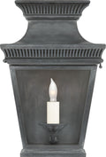 Elsinore Small 3/4 Wall Lantern | Weathered Zinc | Clear Glass