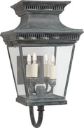 Elsinore Medium Bracket Lantern | Weathered Zinc | Clear Glass