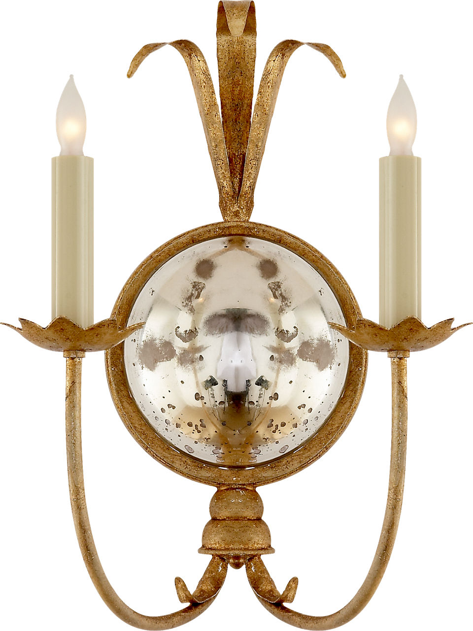 Gramercy Double Sconce | Gilded Iron