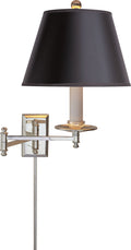 Dorchester Swing Arm | Polished Nickel | Black Shade