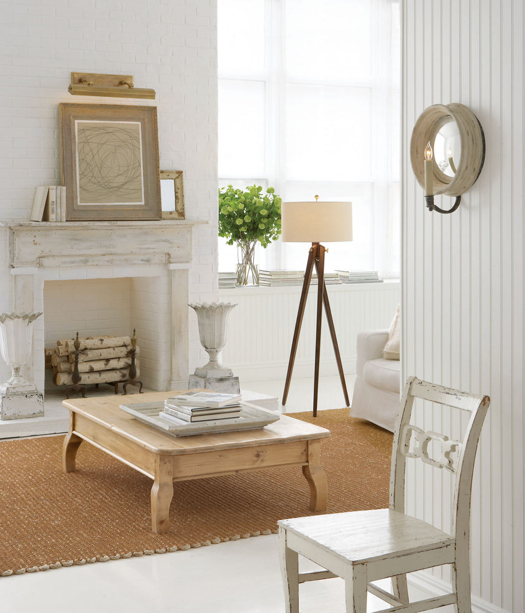 Chelsea Medium Reflection Sconce | Old White