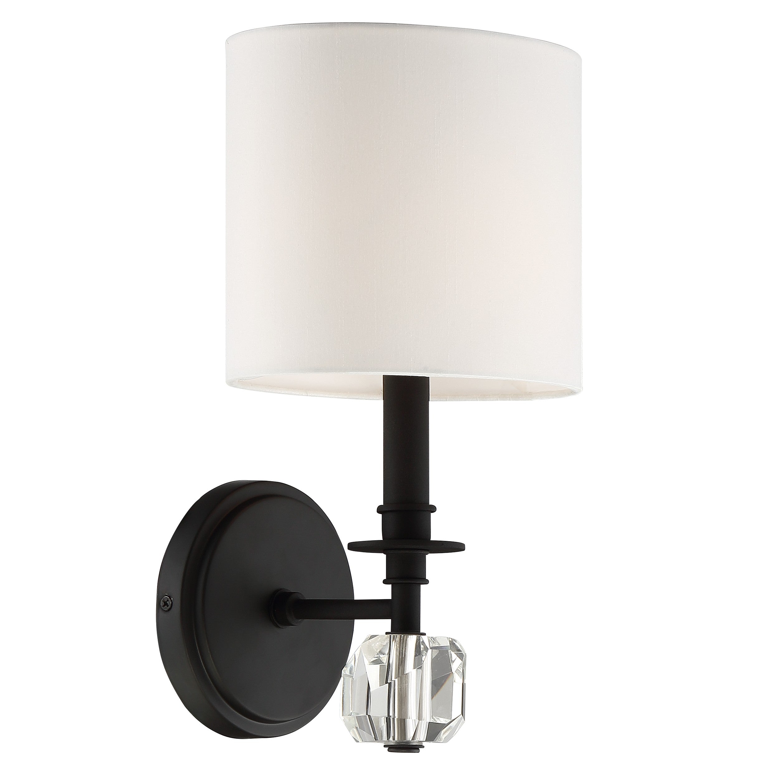 Chimes 8'' Black Forged Sconce