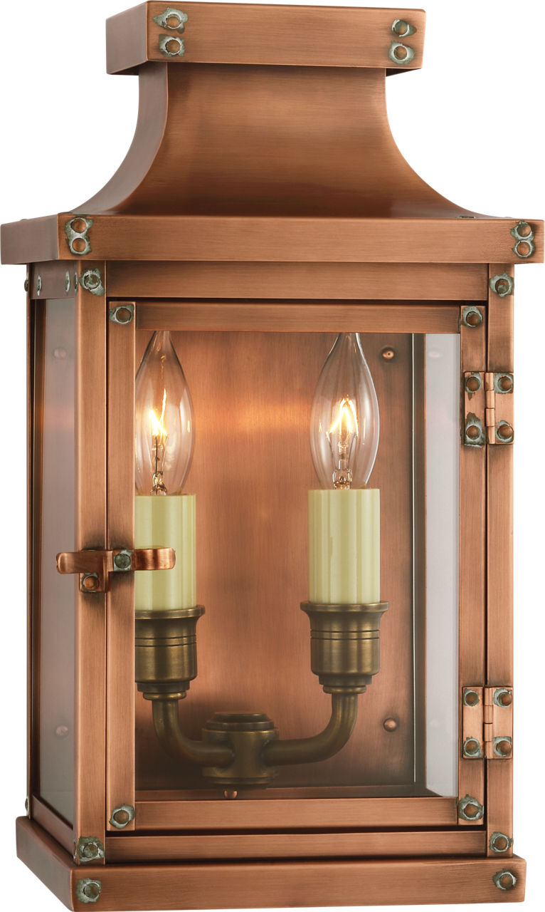 Bedford Small 3/4 Lantern | Natural Copper