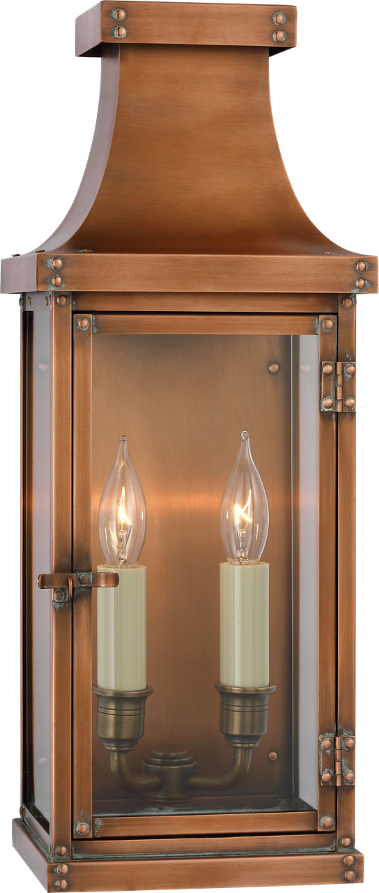Bedford Medium 3/4 Lantern | Natural Copper
