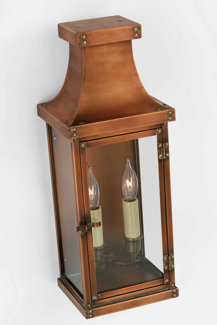 Bedford Medium 3/4 Lantern | Natural Copper