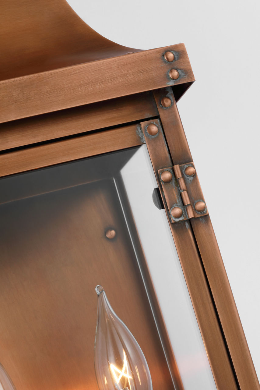 Bedford Medium 3/4 Lantern | Natural Copper