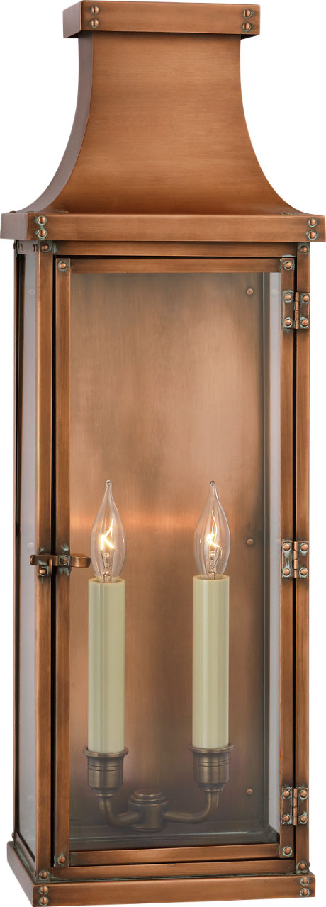 Bedford Large 3/4 Lantern | Natural Copper