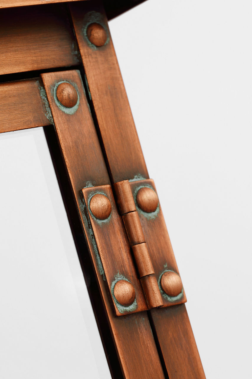Bedford Wide Short 3/4 Lantern | Natural Copper