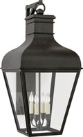 Fremont Medium Bracketed Wall Lantern | French Rust | Clear Glass