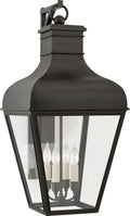 Fremont Large Bracketed Wall Lantern | French Rust | Clear Glass