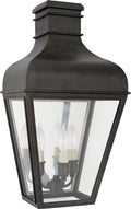 Fremont Small 3/4 Wall Lantern | French Rust | Clear Glass