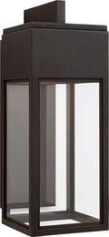 Irvine Medium Bracketed Wall Lantern | Bronze | Clear Glass