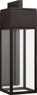 Irvine Large Bracketed Wall Lantern | Bronze | Clear Glass