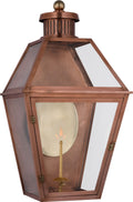 Stratford Large 3/4 Gas Wall Lantern | Soft Copper | Clear Glass
