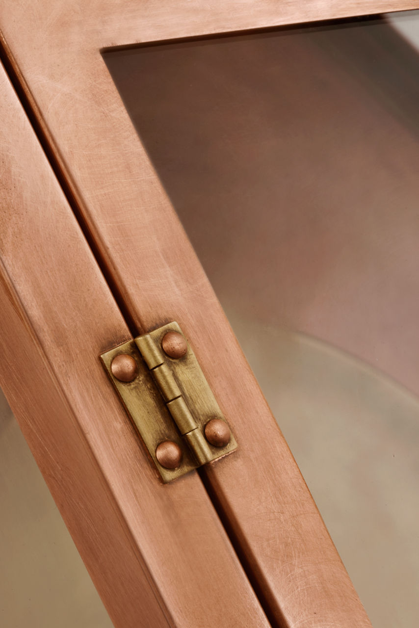Stratford Large 3/4 Gas Wall Lantern | Soft Copper | Clear Glass