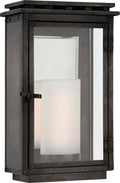 Cheshire Small 3/4 Wall Lantern | Aged Iron | Clear Glass