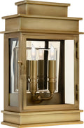 Linear Lantern Short Outdoor | Antique-Burnished Brass