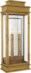 Linear Lantern Tall Outdoor | Antique-Burnished Brass