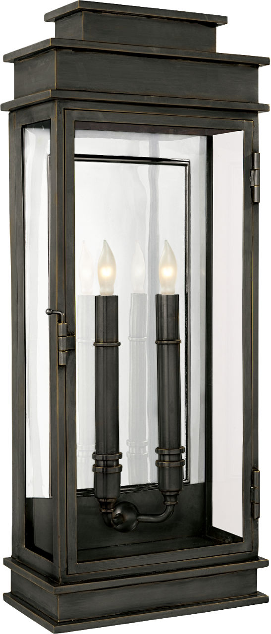 Linear Lantern Tall Outdoor | Bronze