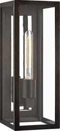 Fresno Medium 3/4 Wall Lantern | Aged Iron | Clear Glass