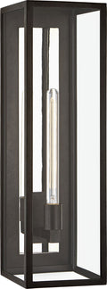 Fresno Grande 3/4 Wall Lantern | Aged Iron | Clear Glass