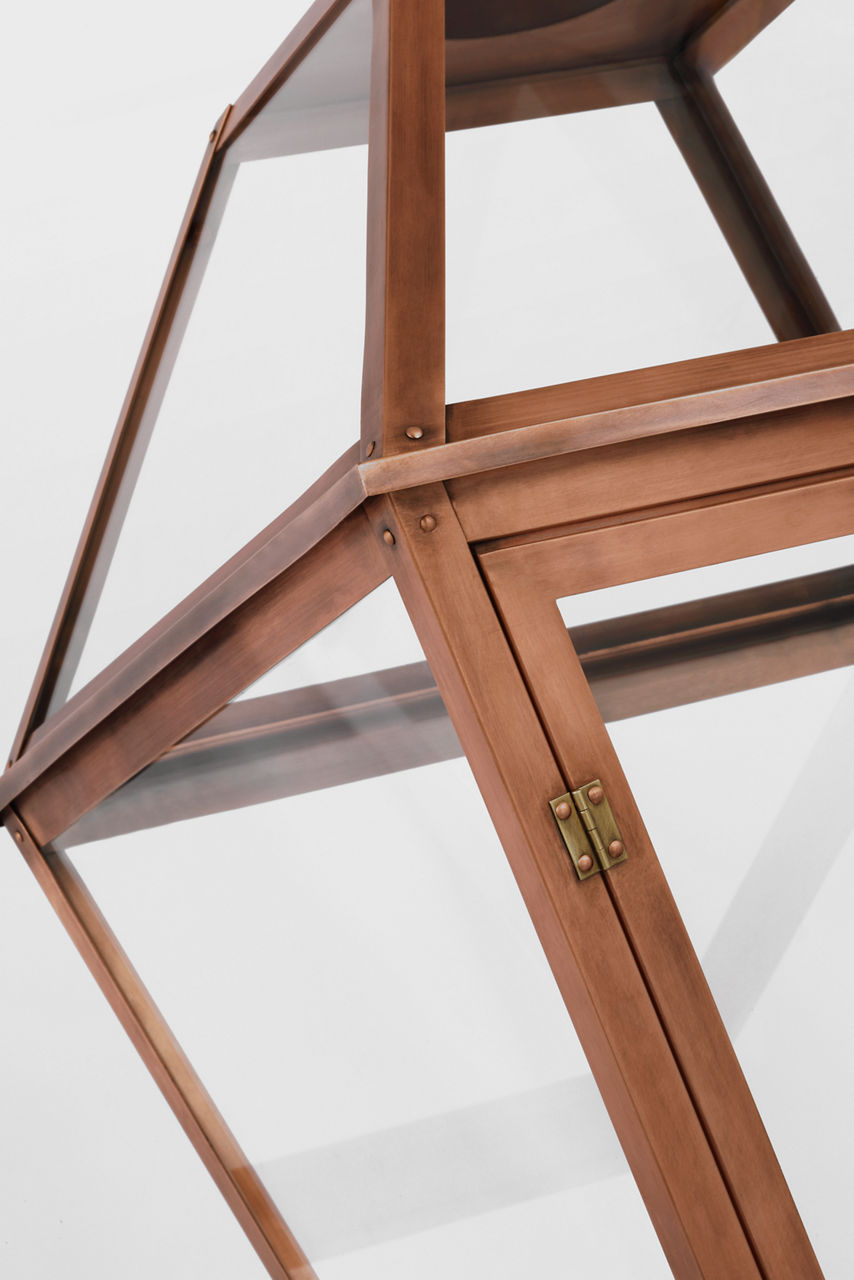 Stratford Gas Post Light | Soft Copper | Clear Glass