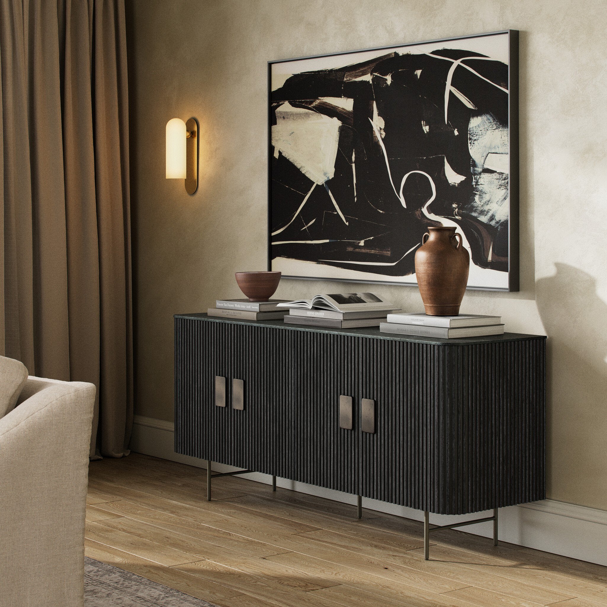 Laverne Sideboard - Washed Black