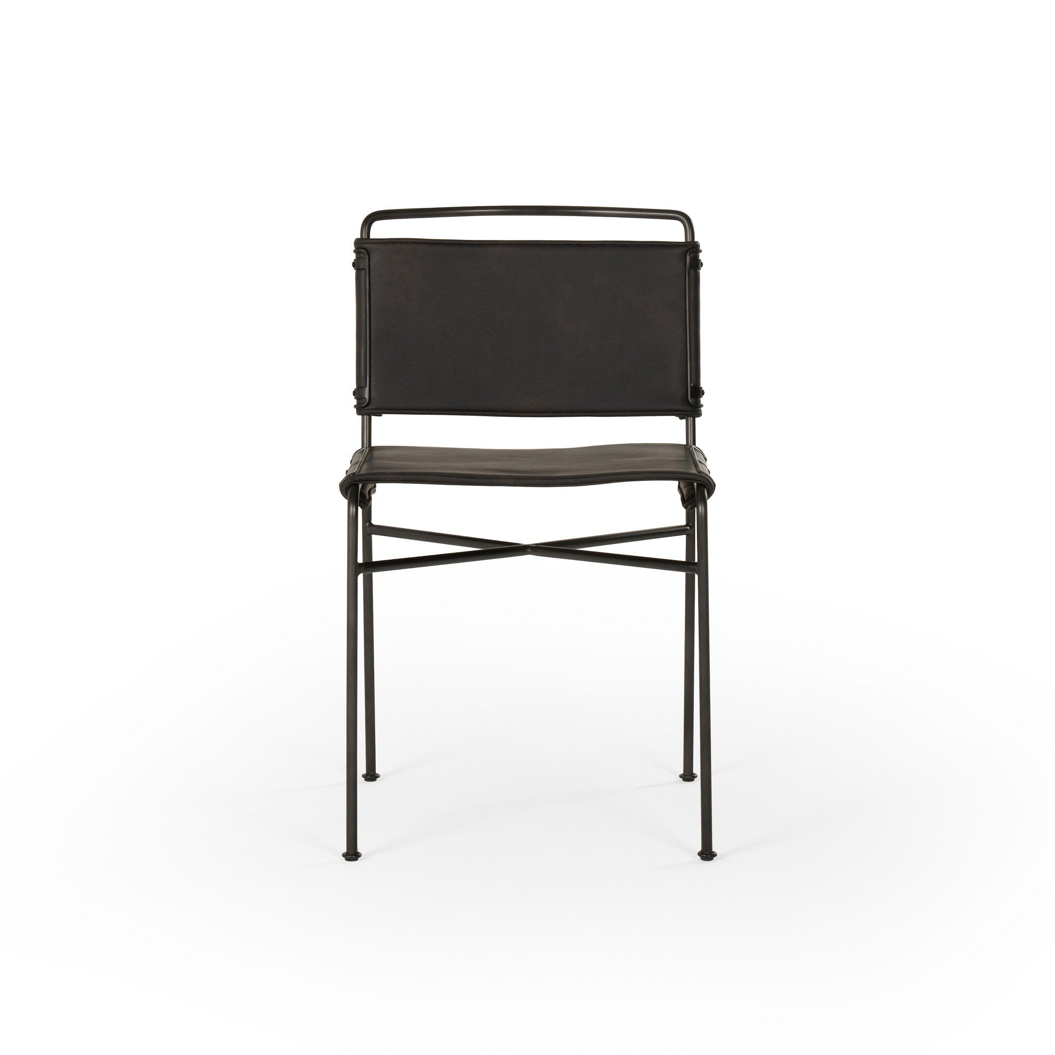 Wharton Dining Chair - Distressed Black