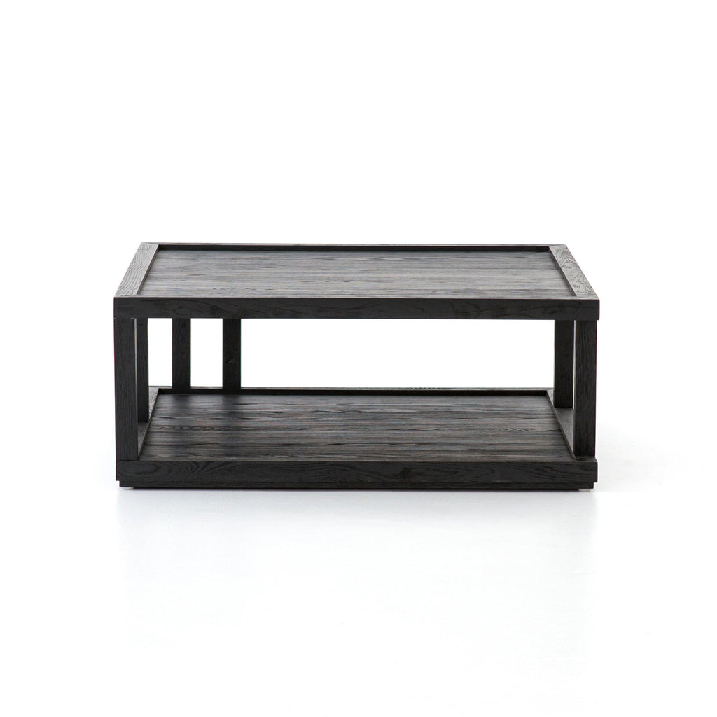 Charley Coffee Table - Drifted Matte Black Veneer