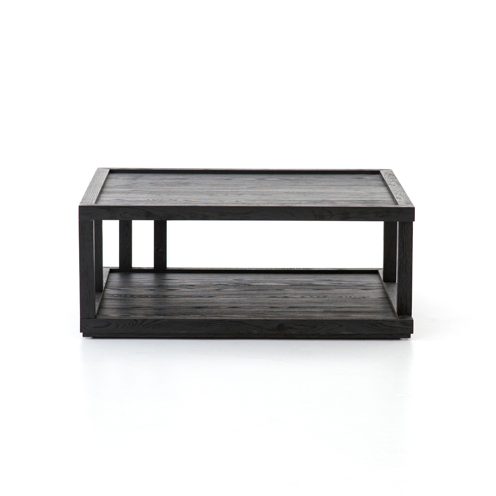 Charley Coffee Table - Drifted Matte Black Veneer