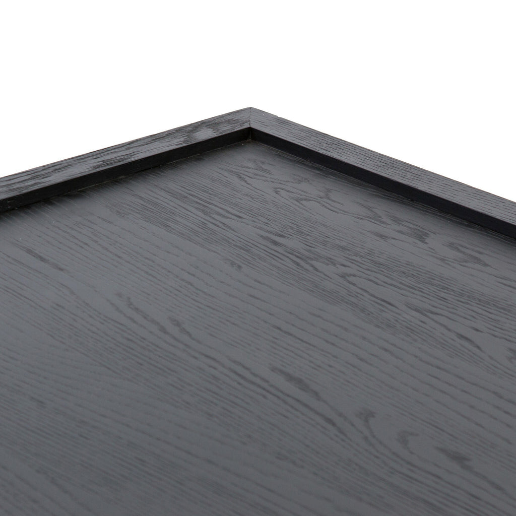 Charley Coffee Table - Drifted Matte Black Veneer