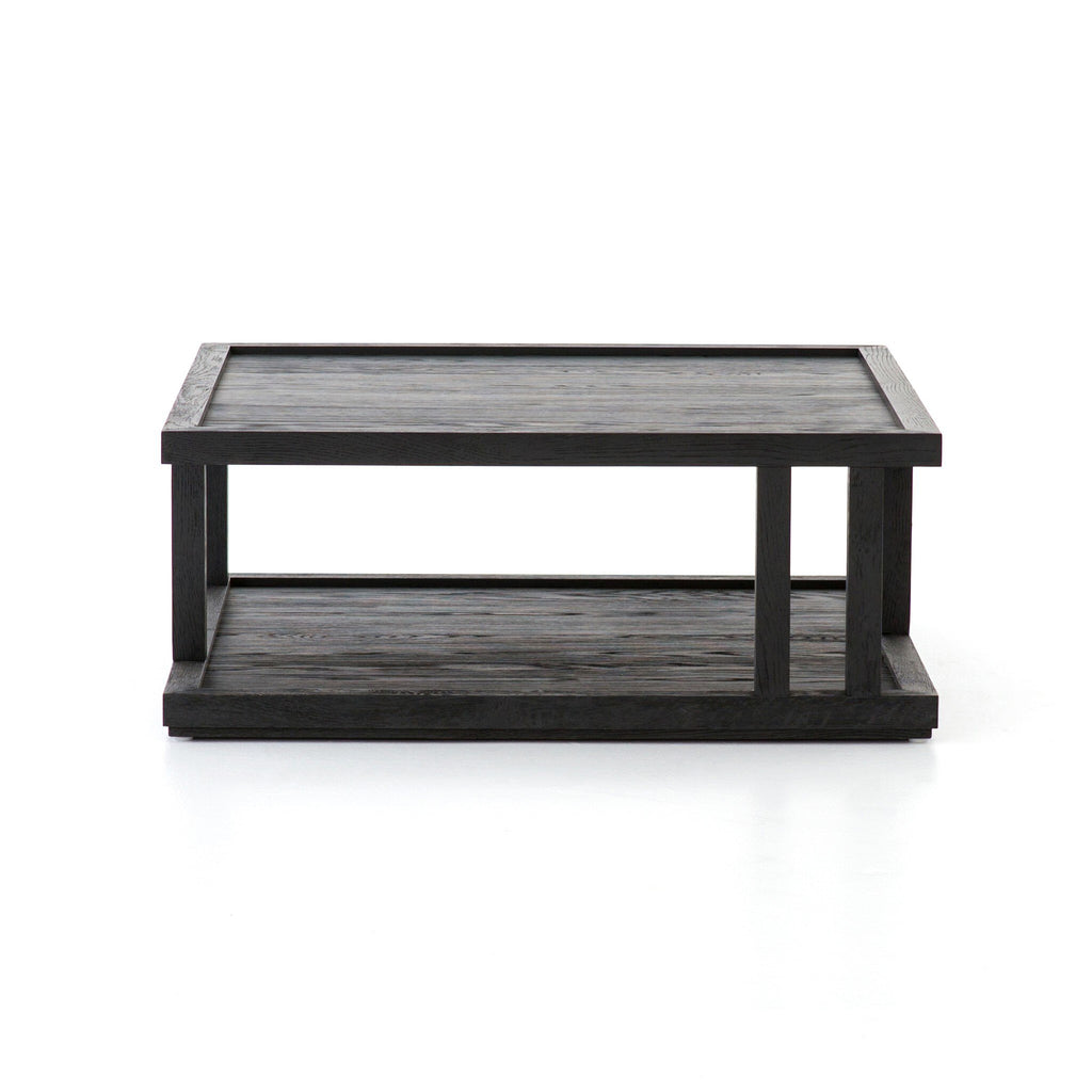 Charley Coffee Table - Drifted Matte Black Veneer
