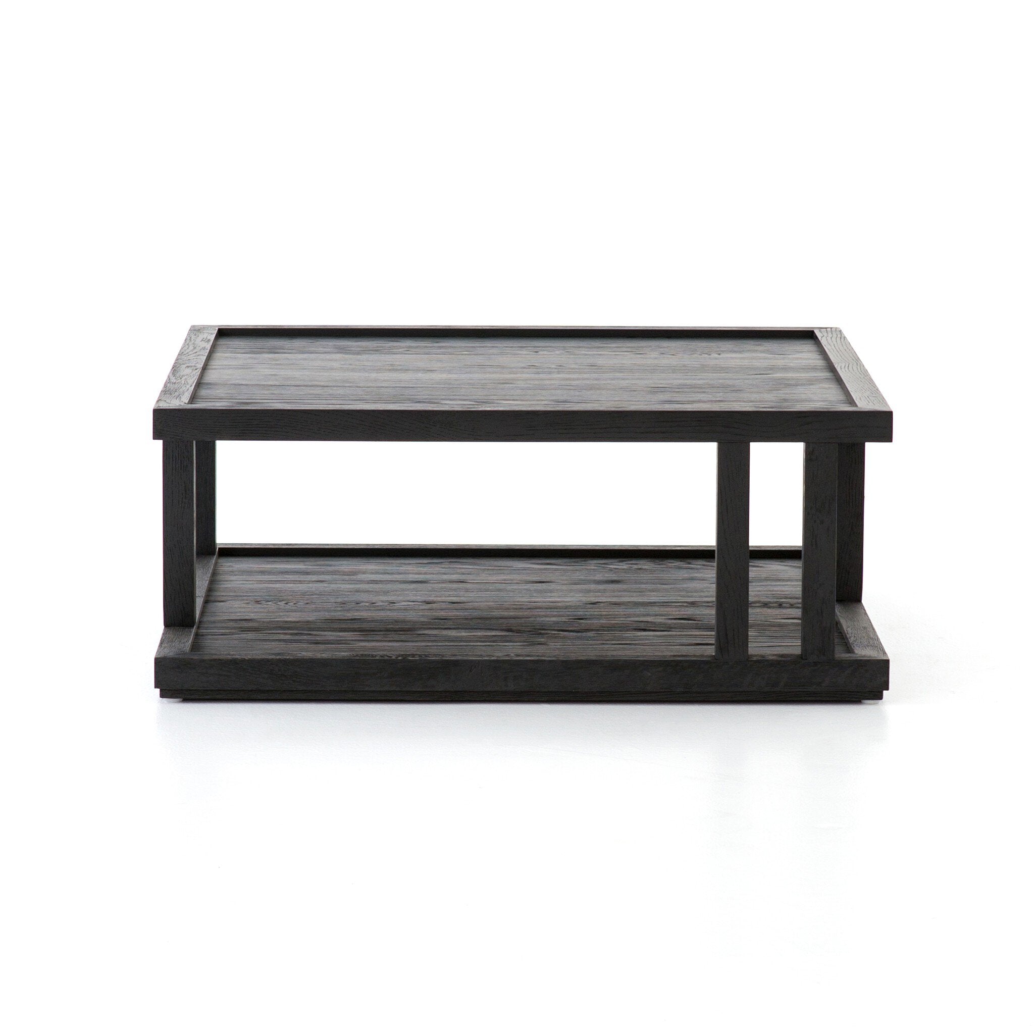 Charley Coffee Table - Drifted Matte Black Veneer