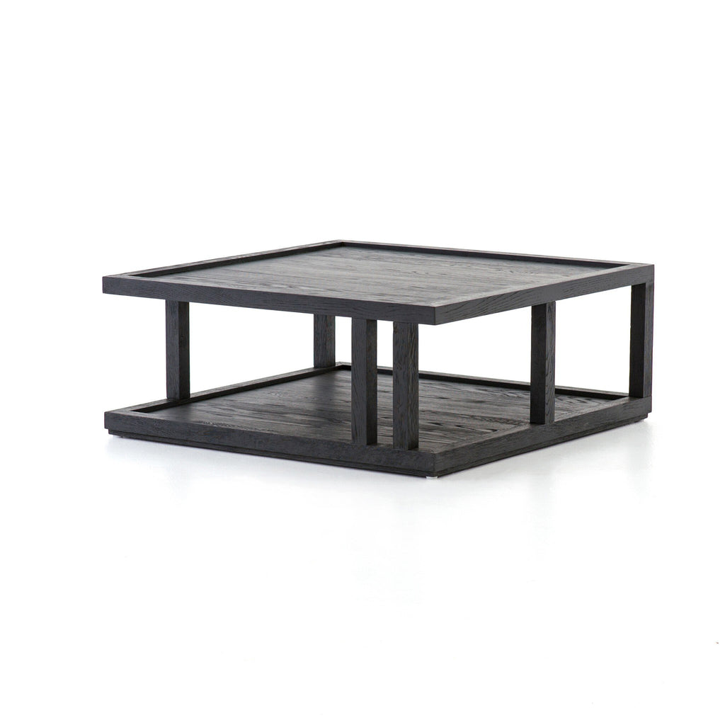 Charley Coffee Table - Drifted Matte Black Veneer