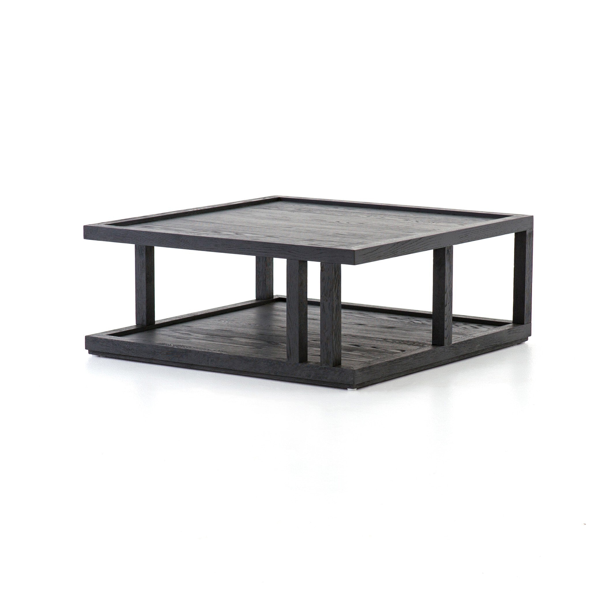 Charley Coffee Table - Drifted Matte Black Veneer