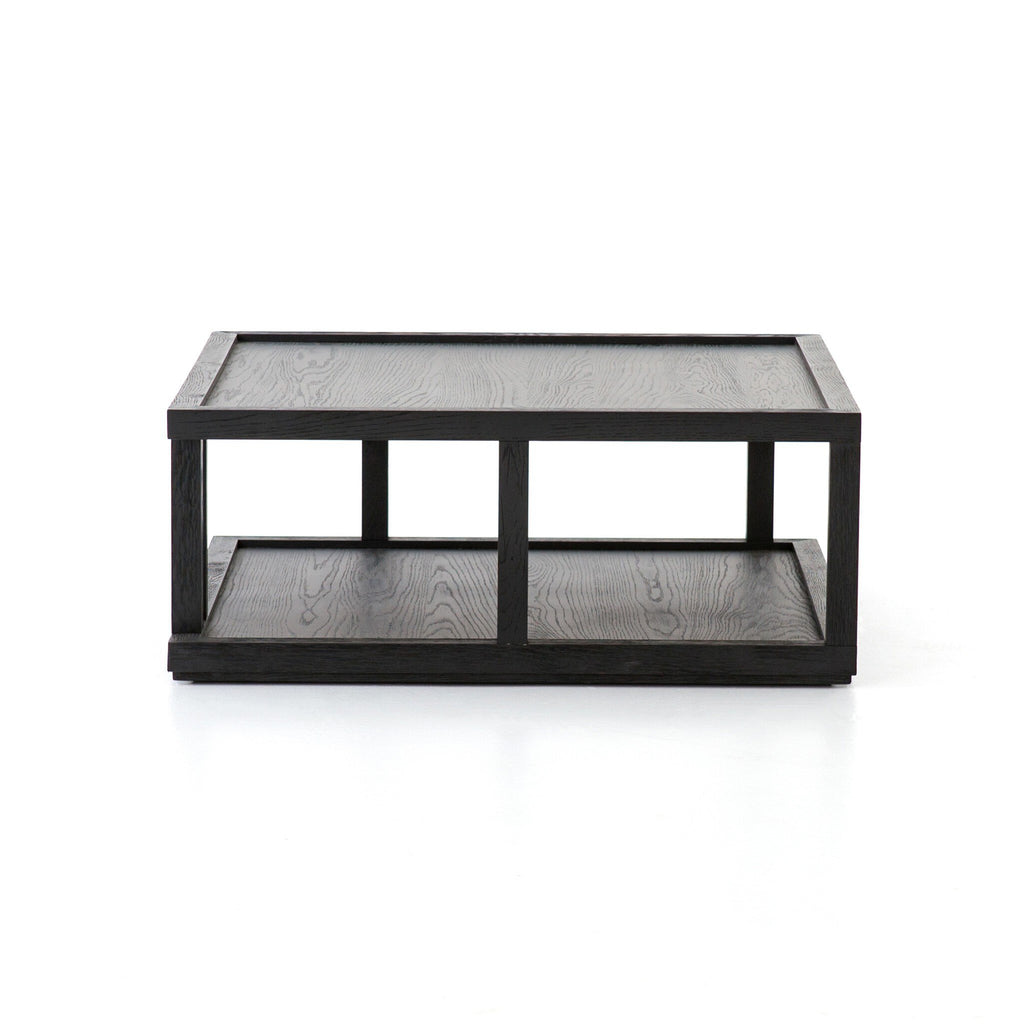Charley Coffee Table - Drifted Matte Black Veneer