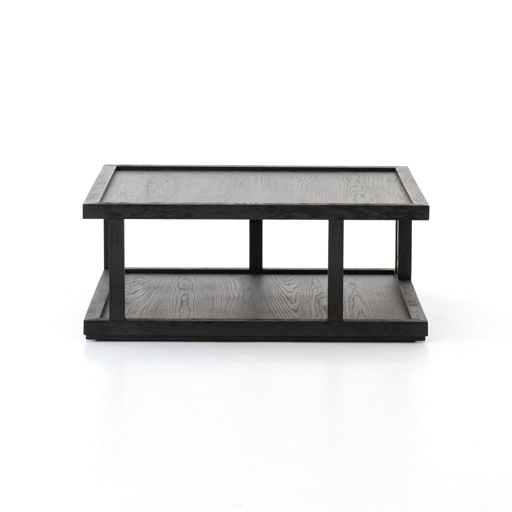 Charley Coffee Table - Drifted Matte Black Veneer