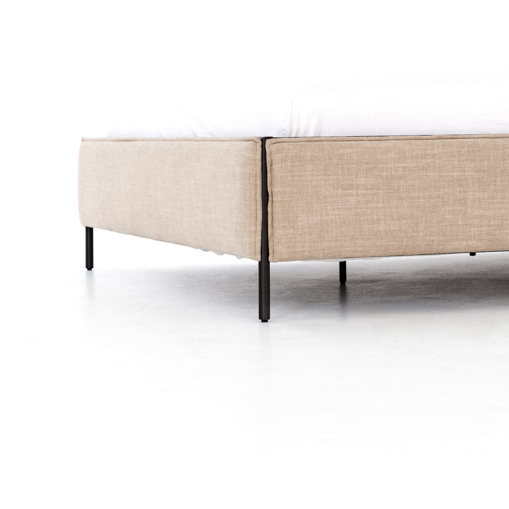 Leigh Upholstered Bed - Palm Ecru | Queen
