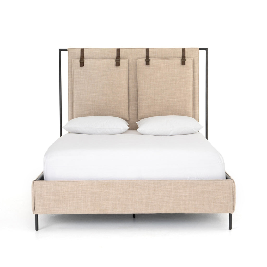 Leigh Upholstered Bed - Palm Ecru | Queen