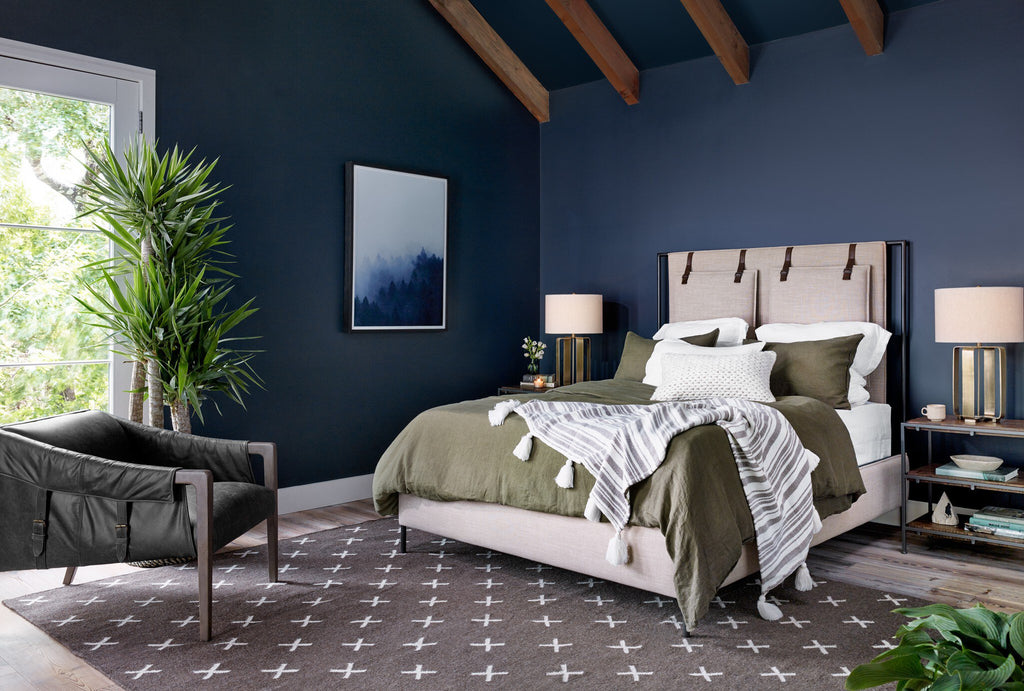 Leigh Upholstered Bed - Palm Ecru | Queen