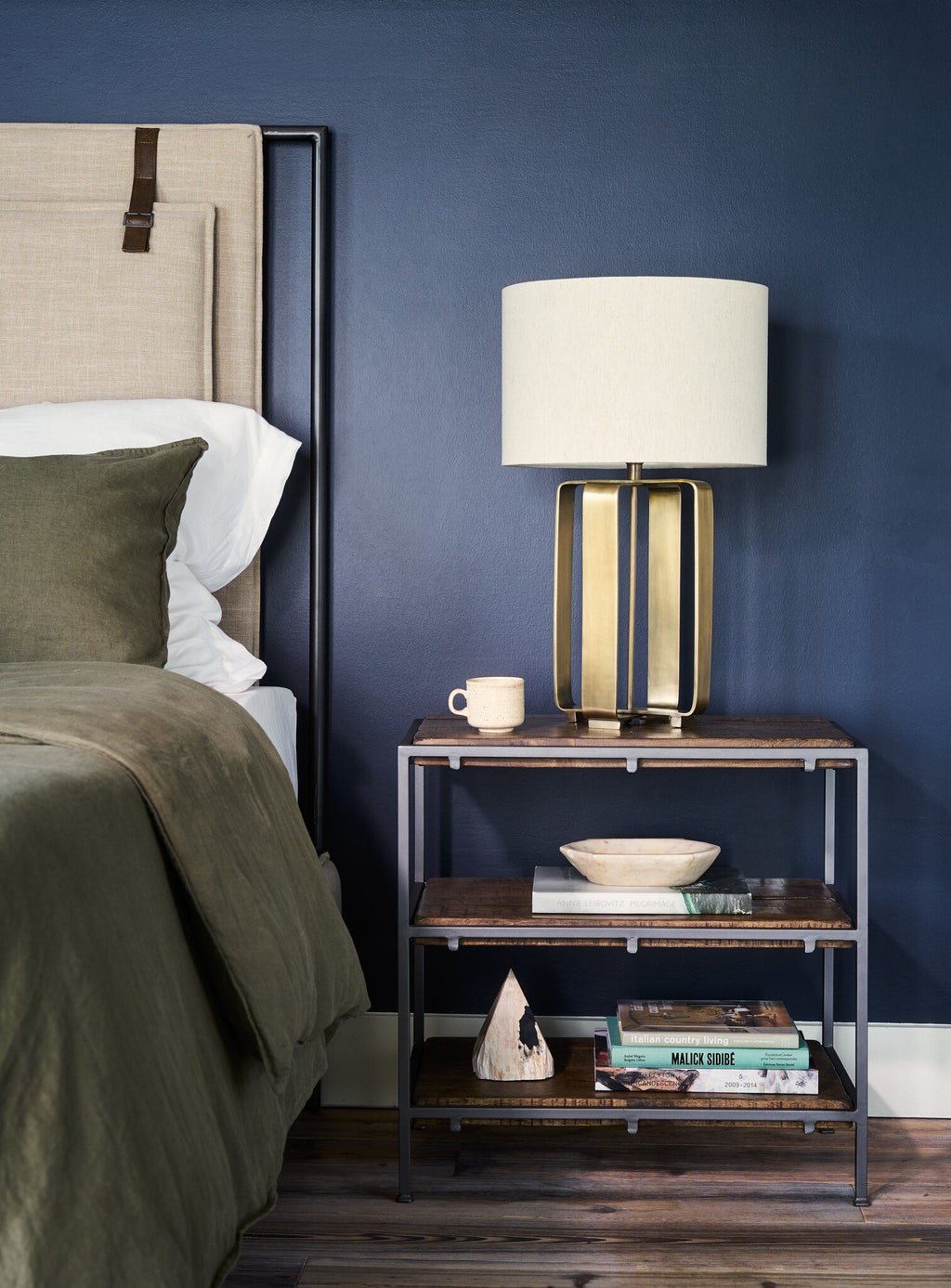 Leigh Upholstered Bed - Palm Ecru | Queen