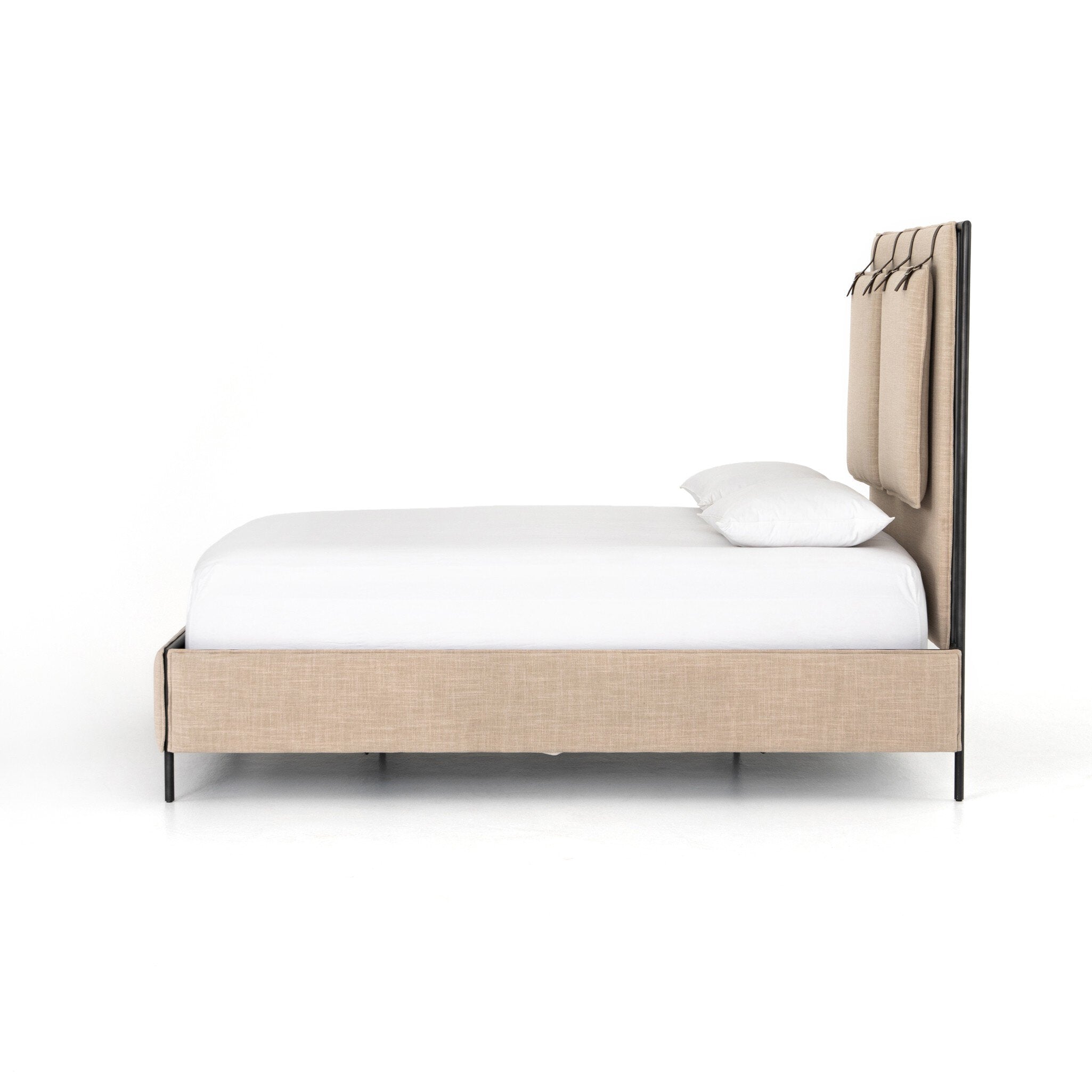 Leigh Upholstered Bed - Palm Ecru | Queen