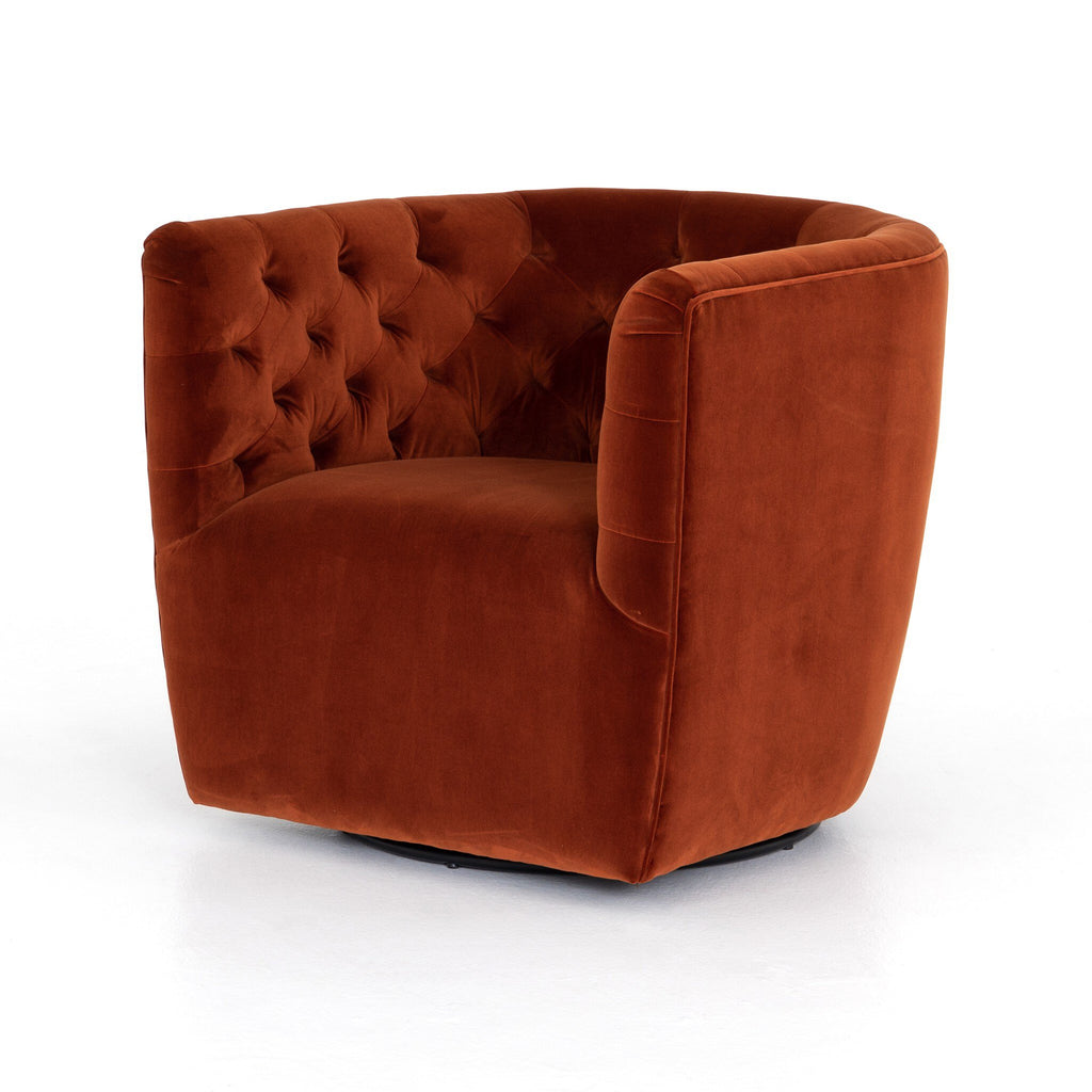 Hanover Swivel Chair - Sapphire Rust
